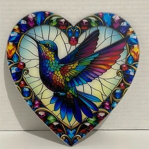 Suncatcher Acrylic Hummingbird Wildlife Home Cabin Decor New Valentines Day